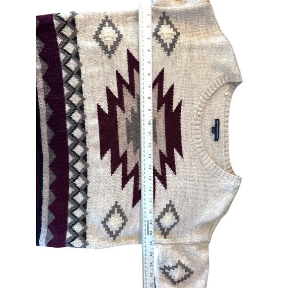American Eagle Outfitters Aztec Southwest Knit Sweater Women’s Medium - Picture 8 of 10